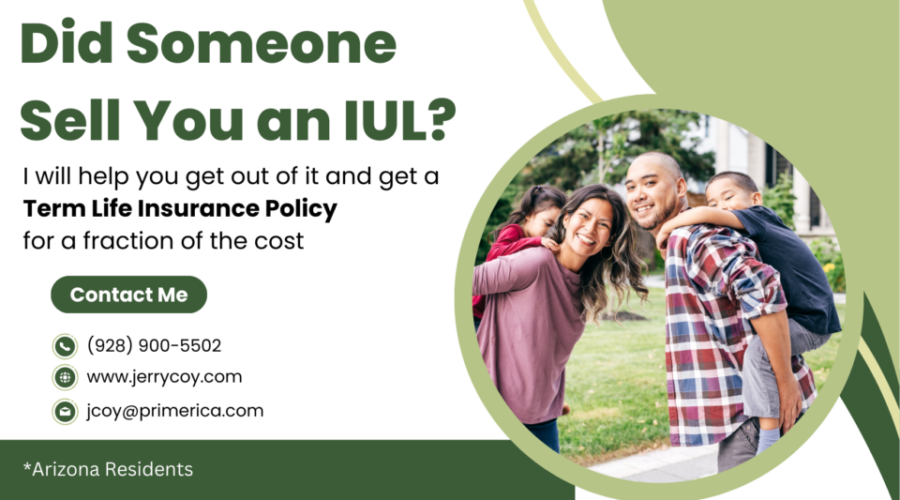 Convert that IUL into a Term Life Policy for a fraction of the cost.